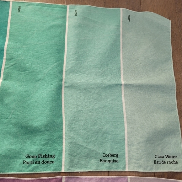 Set of 2 Leif green and purple paint chip placemats - Picture 4 of 7